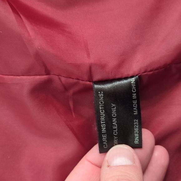 Red wool dress coat - Picture 4 of 4